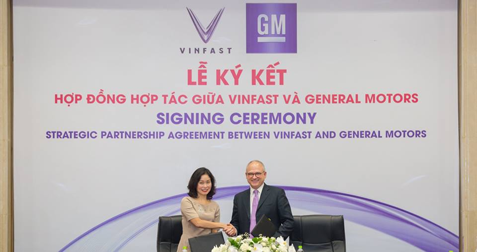 Lễ kí kết giữa GM và VinFast